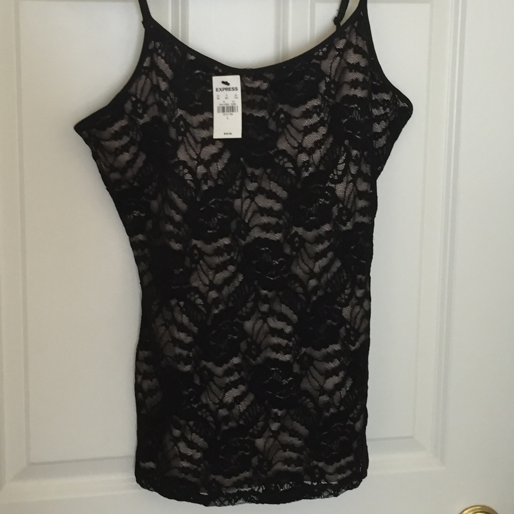 Express Lace Tank Size L NWT